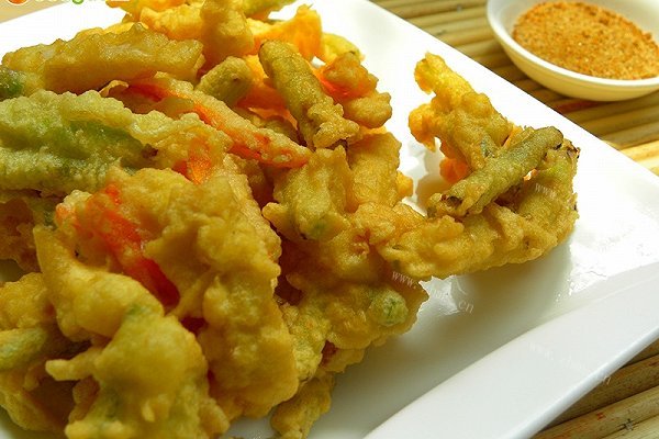 炸天贝素菜