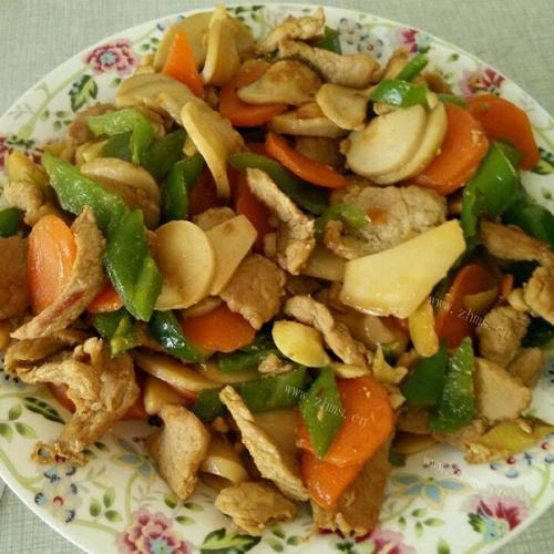 美美厨房之杏鲍菇炒肉