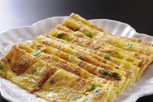 香香的玉米面鸡蛋饼