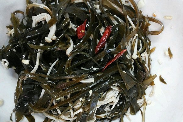 凉拌海带丝金针菇
