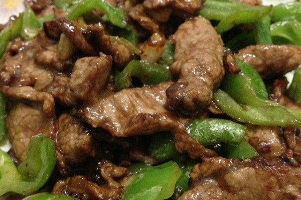 ＂老公牌＂青椒炒肉丝