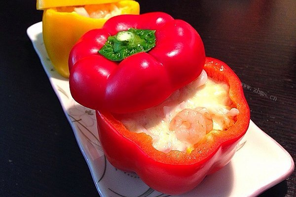 彩椒海鲜焗饭
