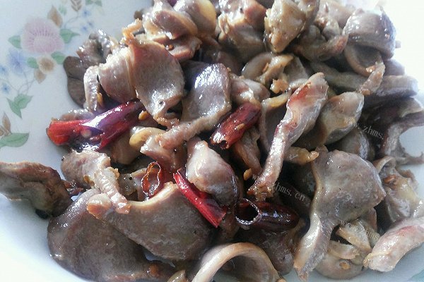 辣炒鸡胗