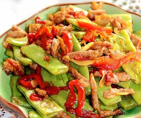 家常扁豆炒肉