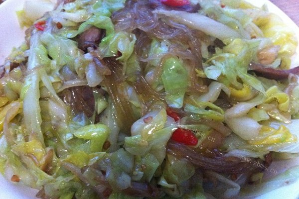 圆白菜炒粉条