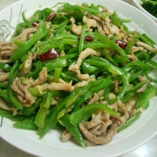 家常的青椒肉丝