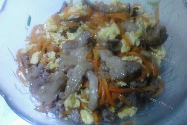 自制羊肉胡萝卜炒鸡蛋