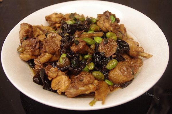 毛豆炒仔鸡