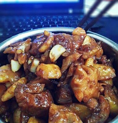 自制土豆莲藕红烧肉