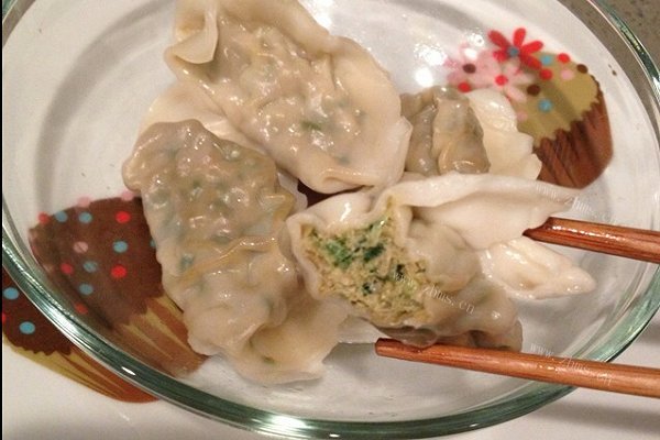 家常虎虾韭菜水饺