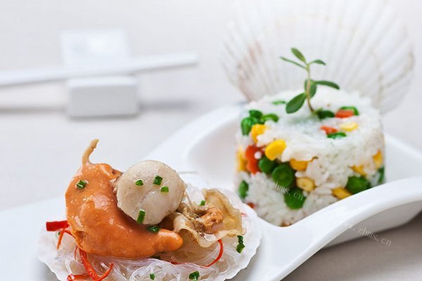拉歌蒂尼快锅菜谱：杂蔬什锦饭 粉丝扇贝