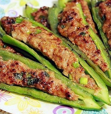 虎皮尖椒酿肉