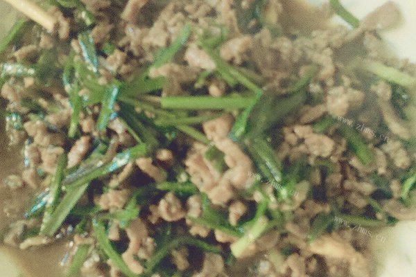 「食心食意」牛肉炒韭菜