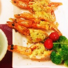 芝士蒜茸焗大虾