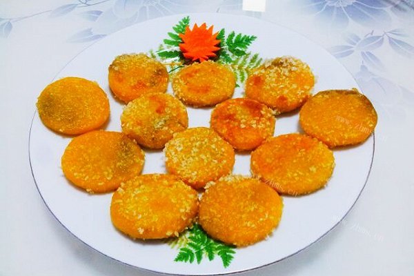 豆沙南瓜饼