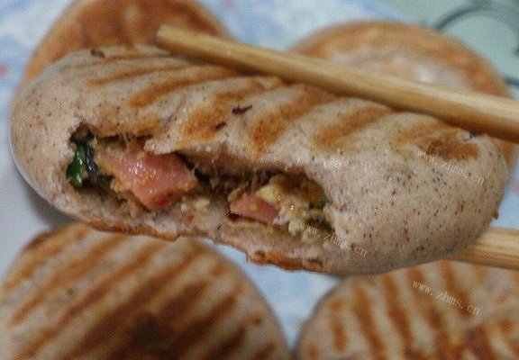 杂粮面馅饼