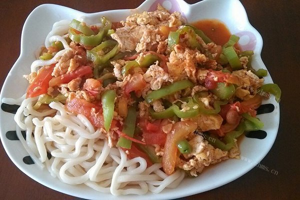 萱式西红柿鸡蛋盖面（盖饭也行）