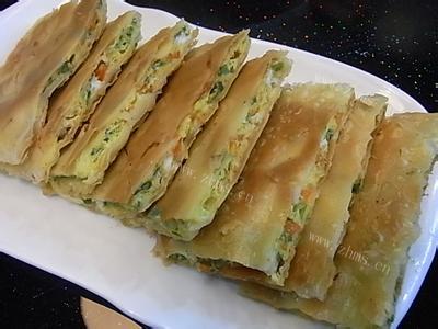 掉渣蛋酥饼