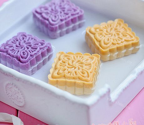 DIY水煮芋圆月饼