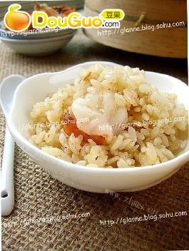 自制虾头油煲饭