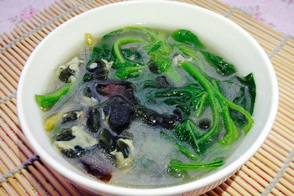 夏季消暑减肥-皮蛋苋菜汤（上汤苋菜）