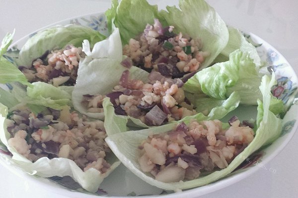 生菜虾松
