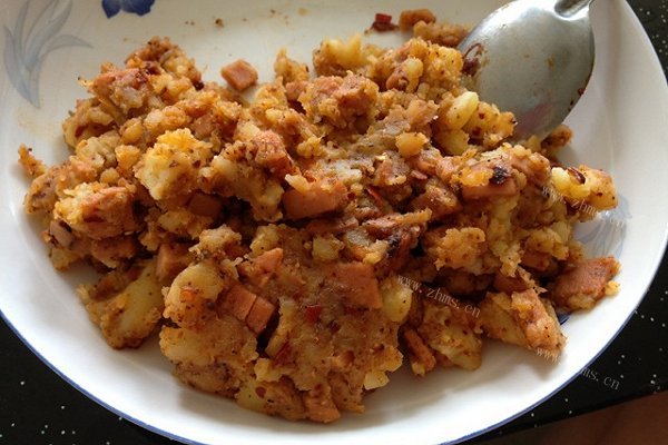 香辣火腿土豆泥