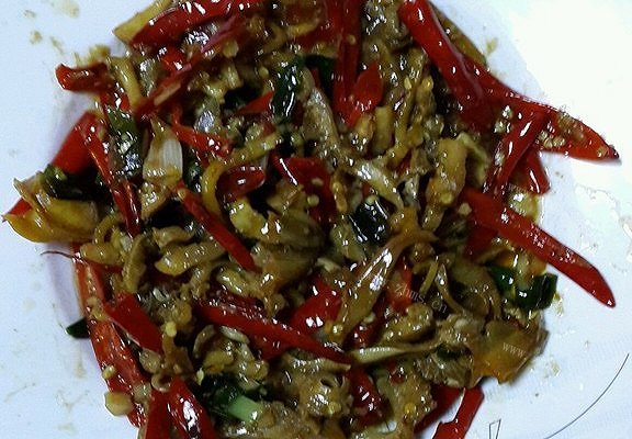 爆炒河蚌肉