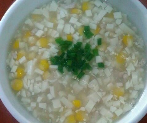 自制玉米豆腐羹