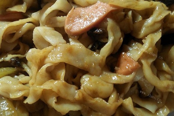 微波炒孜然土豆手擀面