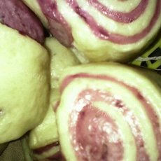 芝士牛奶紫薯馒头