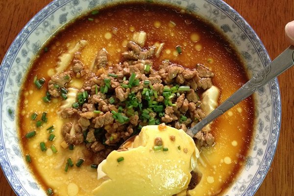 家常豆腐蒸蛋