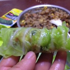 卷心菜包糯米饭团