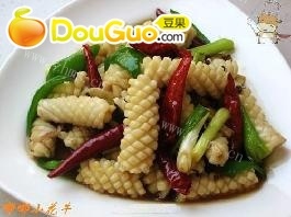 简单的麻辣鱿鱼卷