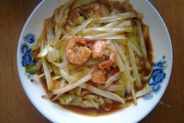 韭黄炒虾