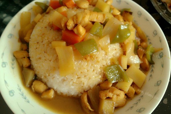 咖喱鸡块饭