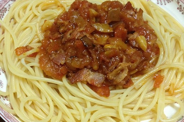 番茄培根意面