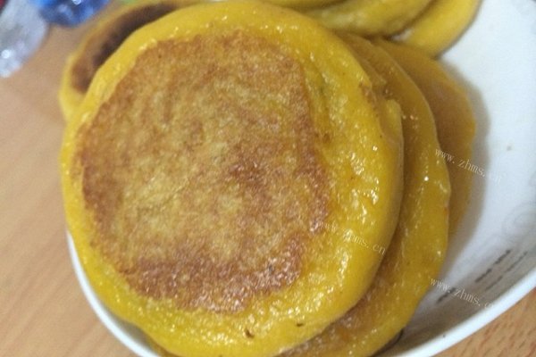 豆沙南瓜饼