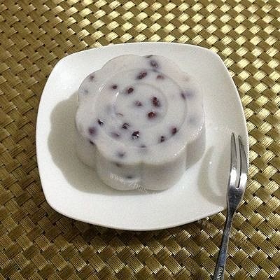 简单椰汁红豆糕