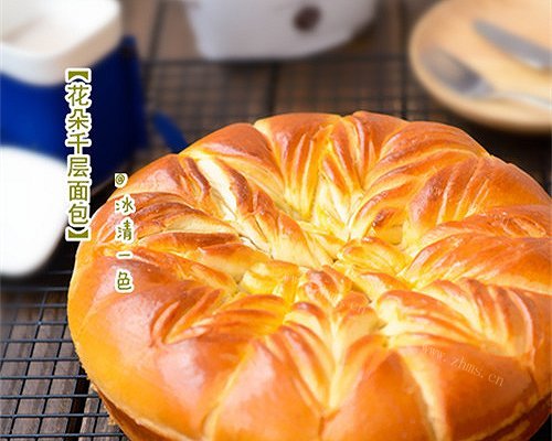 花朵千层面包