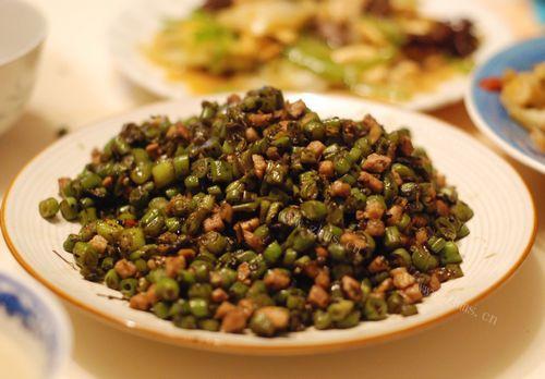 雪菜肉末四季豆