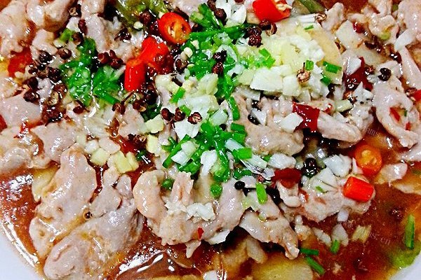 自制快乐大本营上张亮做的水煮肉片