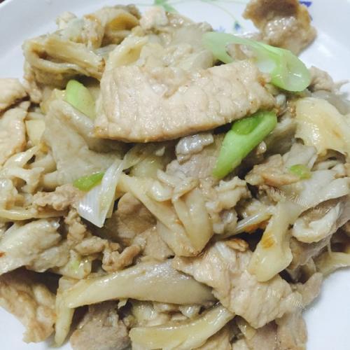 口感好的蘑菇炒肉