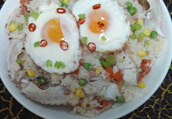 家常黄油螃蟹炒米饭