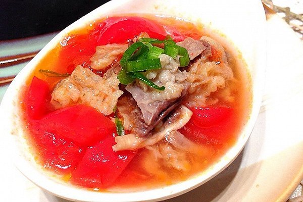 家常牛腩炖西红柿