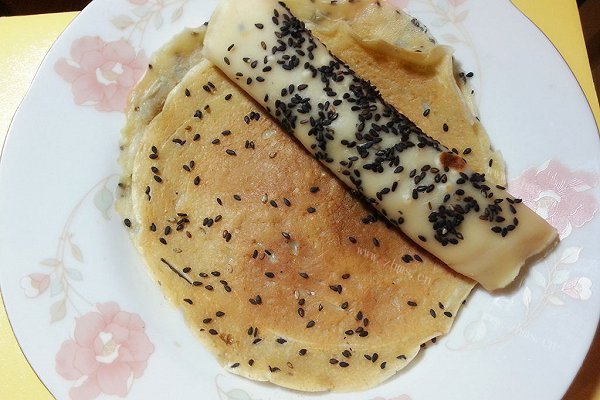 家庭芝麻薄饼~
