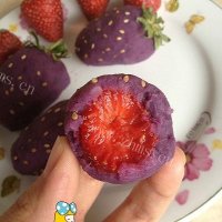 紫薯草莓球and紫薯芝麻球
