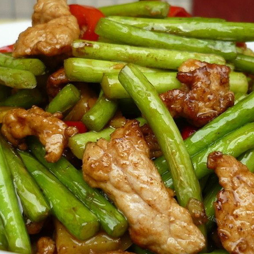 家常蒜薹炒肉