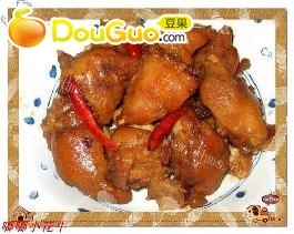 美味的香辣猪蹄