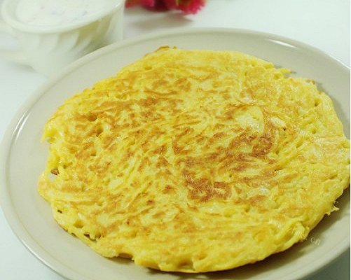 家常黑椒土豆丝饼